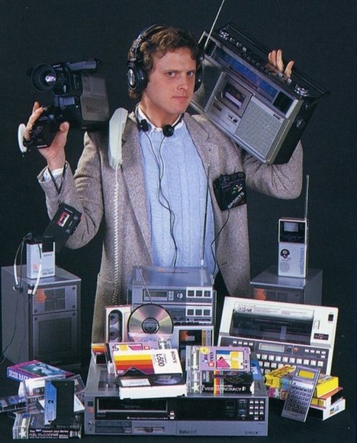 30 years later, you can carry all of this in your pocket.